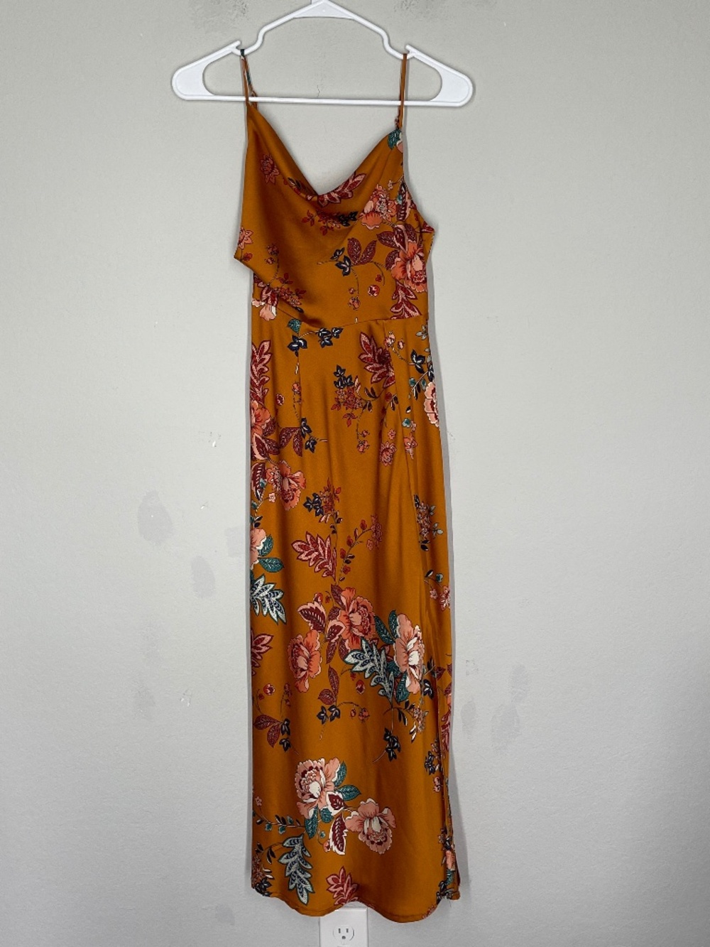 Petal & Pup Mustard Floral Midi Dress